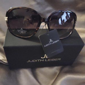 JL by Judith Leiber Brown Tortoise Sunglasses NWT